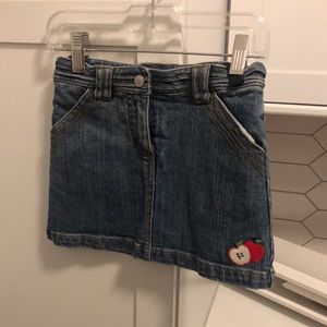 Gymboree Girls Size 4 Jean Skirt